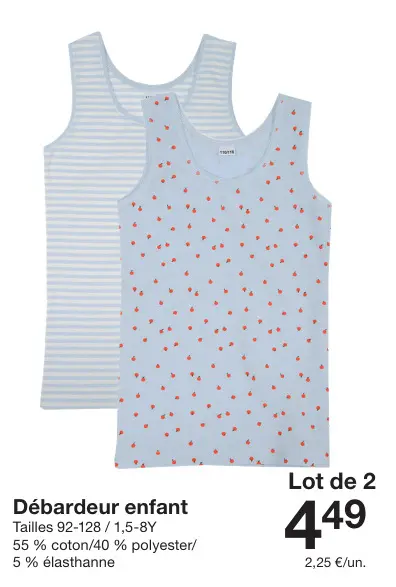 Offre: Débardeur enfant