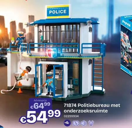 Aanbieding: Politiebureau met onderzoeksruimte