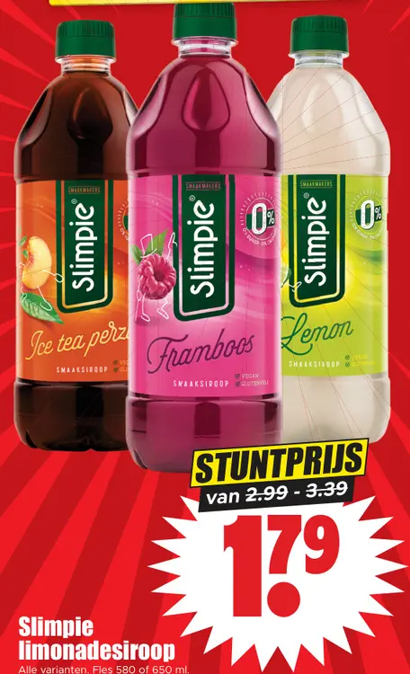 Aanbieding: Slimpie limonadesiroop