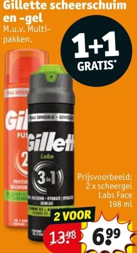 Promotie: Gillette scheerschuim en -gel