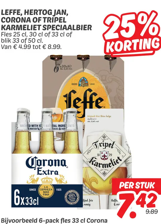 Leffe, Hertog Jan, Corona of Tripel Karmeliet speciaalbier
