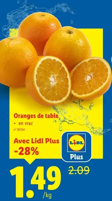 Offre: Oranges de table