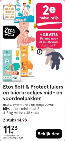 Aanbieding: Soft & Protect luiers en luierbroekjes voordeelpakken