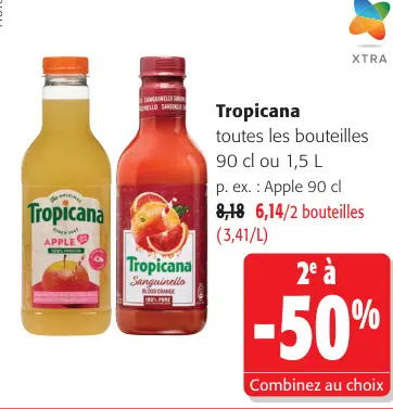 Offre: Bouteilles Tropicana