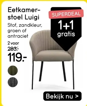 Aanbieding: Eetkamerstoel Luigi