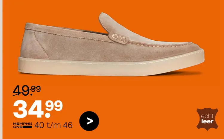 Aanbieding: Memphis One Loafers taupe