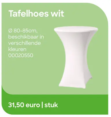 Promotie: Tafelhoes wit