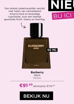 Aanbieding: Burberry Hero Parfum