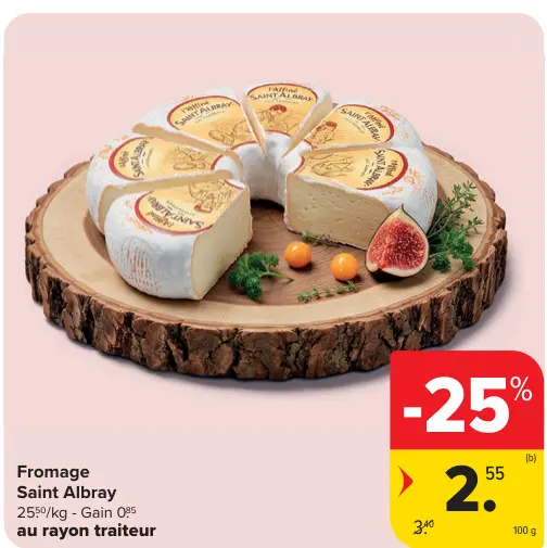 Offre: Fromage Saint Albray