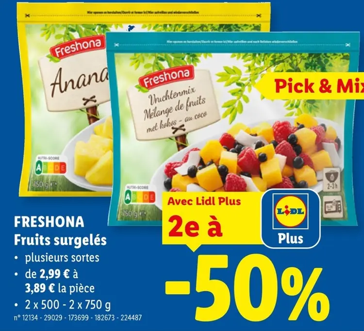 Offre: Fruits surgelés