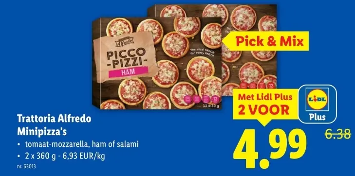 Aanbieding: Minipizza's
