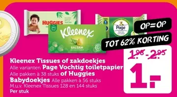 Aanbieding: Kleenex Tissues of zakdoekjes