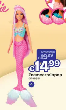 Aanbieding: Barbie Zeemeerminpop