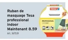 Offre: Ruban de masquage Tesa professional indoor