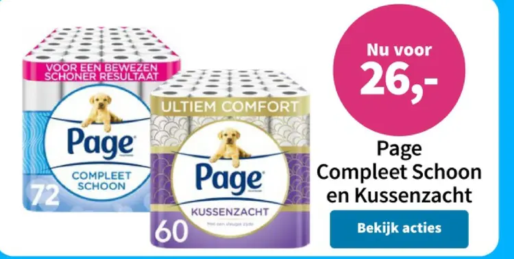 Aanbieding: Page Compleet Schoon en Kussenzacht