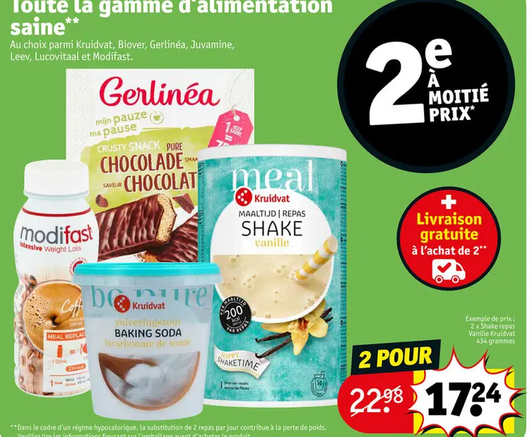 Offre: Toute la gamme d'alimentation saine