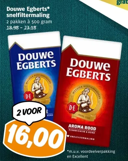 Aanbieding: Douwe Egberts snelfiltermaling