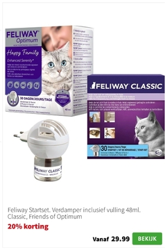 Aanbieding: Feliway Startset. Verdamper inclusief vulling