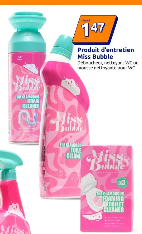 Offre: Produit d'entretien Miss Bubble