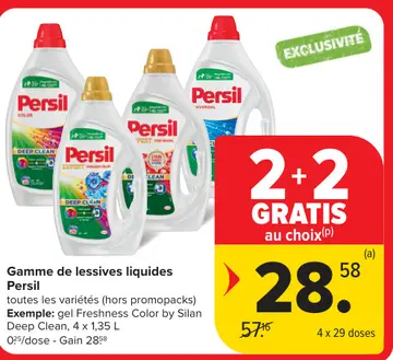 Offre: Gamme de lessives liquides Persil