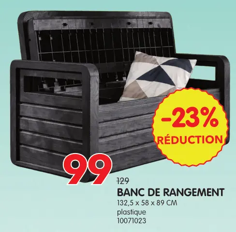 Offre: Banc de rangement