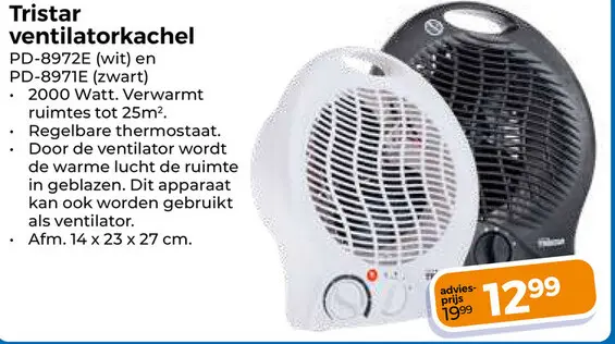 Aanbieding: Tristar ventilatorkachel