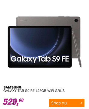 Aanbieding: SAMSUNG GALAXY TAB S9 FE 128GB WIFI GRIJS