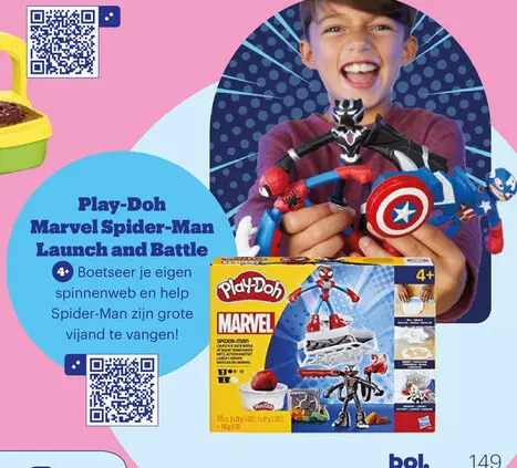 Aanbieding: Play-Doh Marvel Spider-Man Launch and Battle