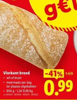 Promotie: Vierkant brood