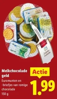 Aanbieding: Melkchocolade geld