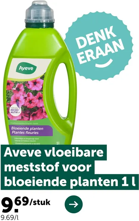Promotie: Vloeibare meststof voor bloeiende planten