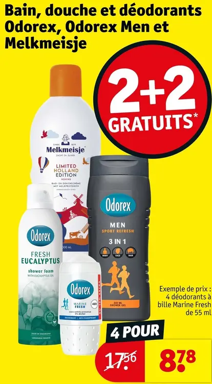 Offre: Bain, douche et déodorants