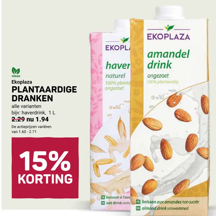 Aanbieding: Plantaardige dranken