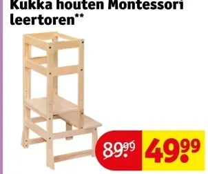 Aanbieding: Kukka houten Montessori leertoren