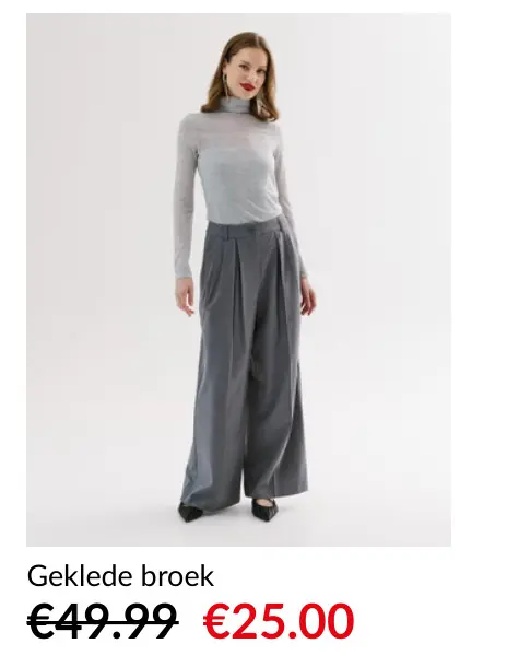 Promotie: Geklede broek