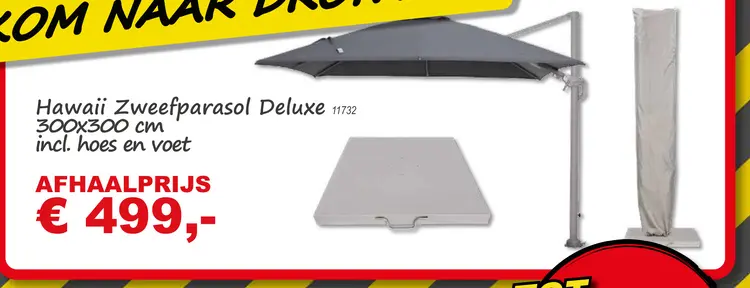 Aanbieding: Hawaii Zweefparasol Deluxe
