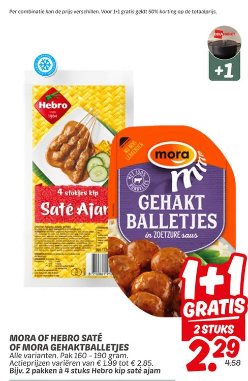 Aanbieding: Saté of gehaktballetjes