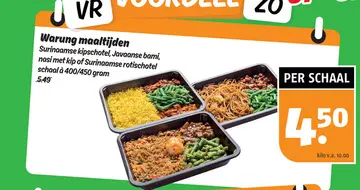 Aanbieding: Warung maaltijden