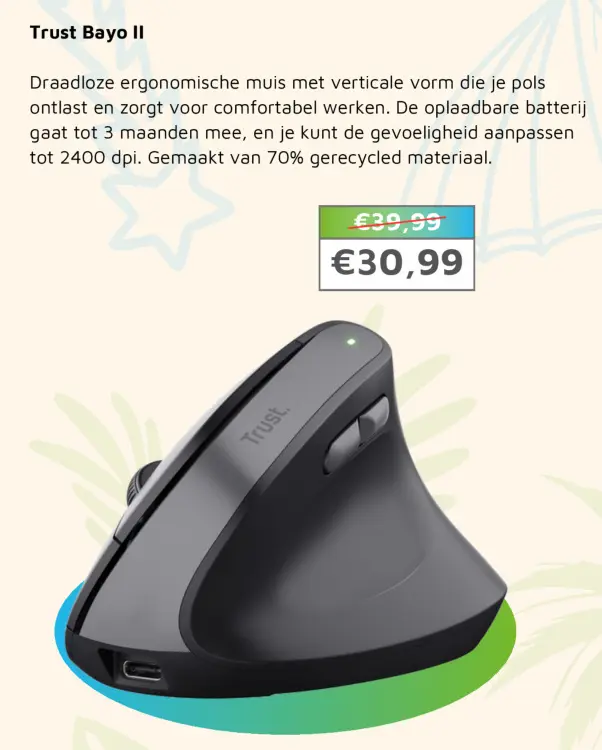 Aanbieding: Trust Bayo II muis