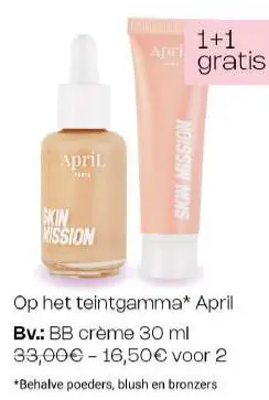 Promotie: April BB crème