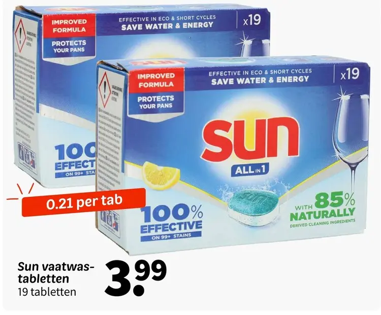 Promotie: Sun vaatwastabletten