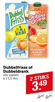 Aanbieding: Dubbelfrisss of Dubbeldrank