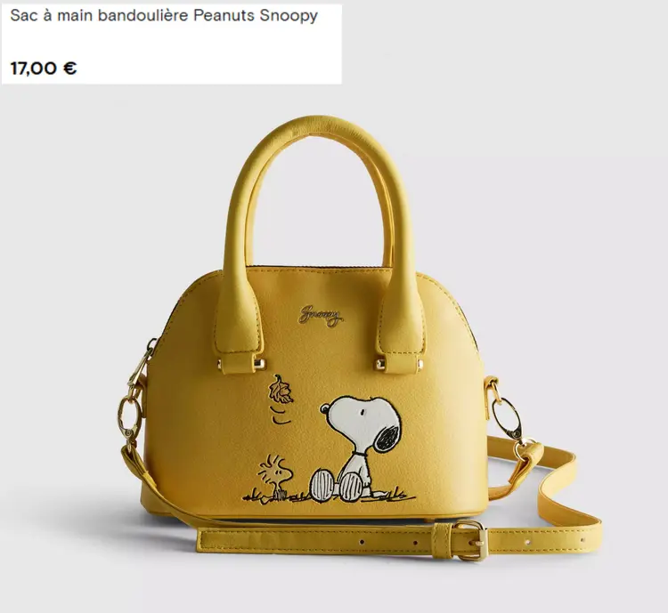 Offre: Primark Sac à main bandoulière Peanuts Snoopy