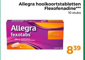Aanbieding: Allegra hooikoortstabletten Flexofenadine