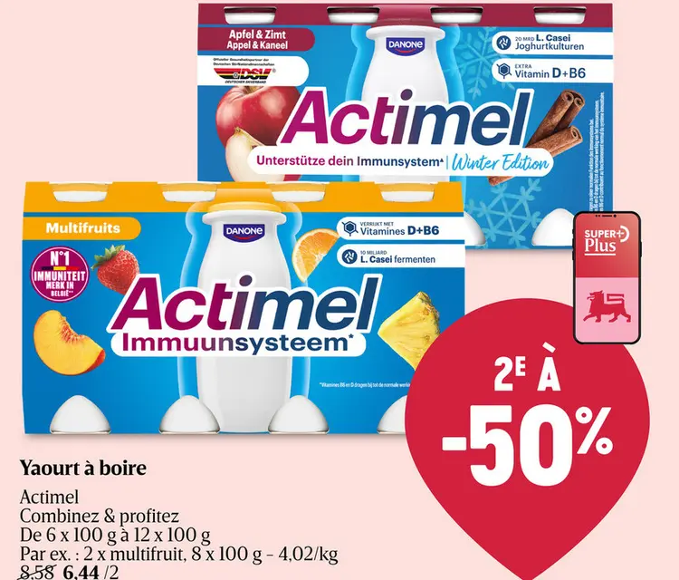 Offre: Yaourt à boire Actimel
