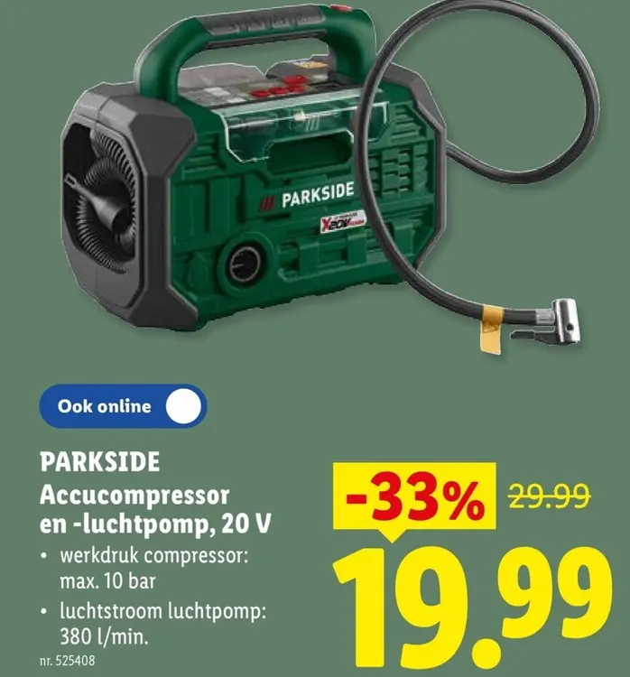 Promotie: Accucompressor en -luchtpomp