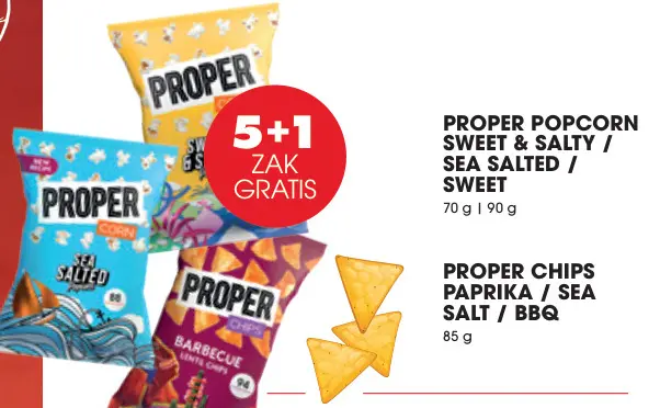 Promotie: Proper popcorn / PROPER chips