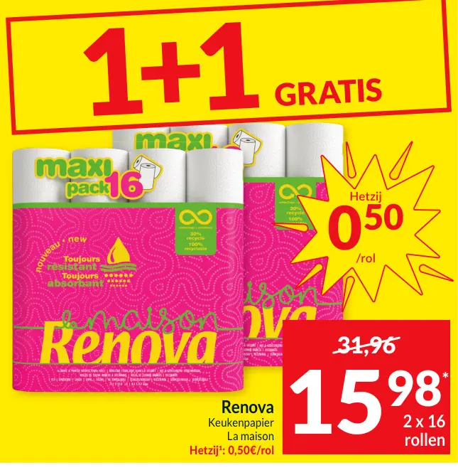 Promotie: Keukenpapier La maison