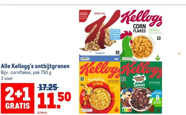 Aanbieding: Kellogg's ontbijtgranen