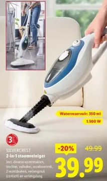 Aanbieding: 2-in-1 stoomreiniger